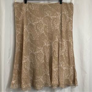 🌾 VTG silk Ralph Lauren skirt